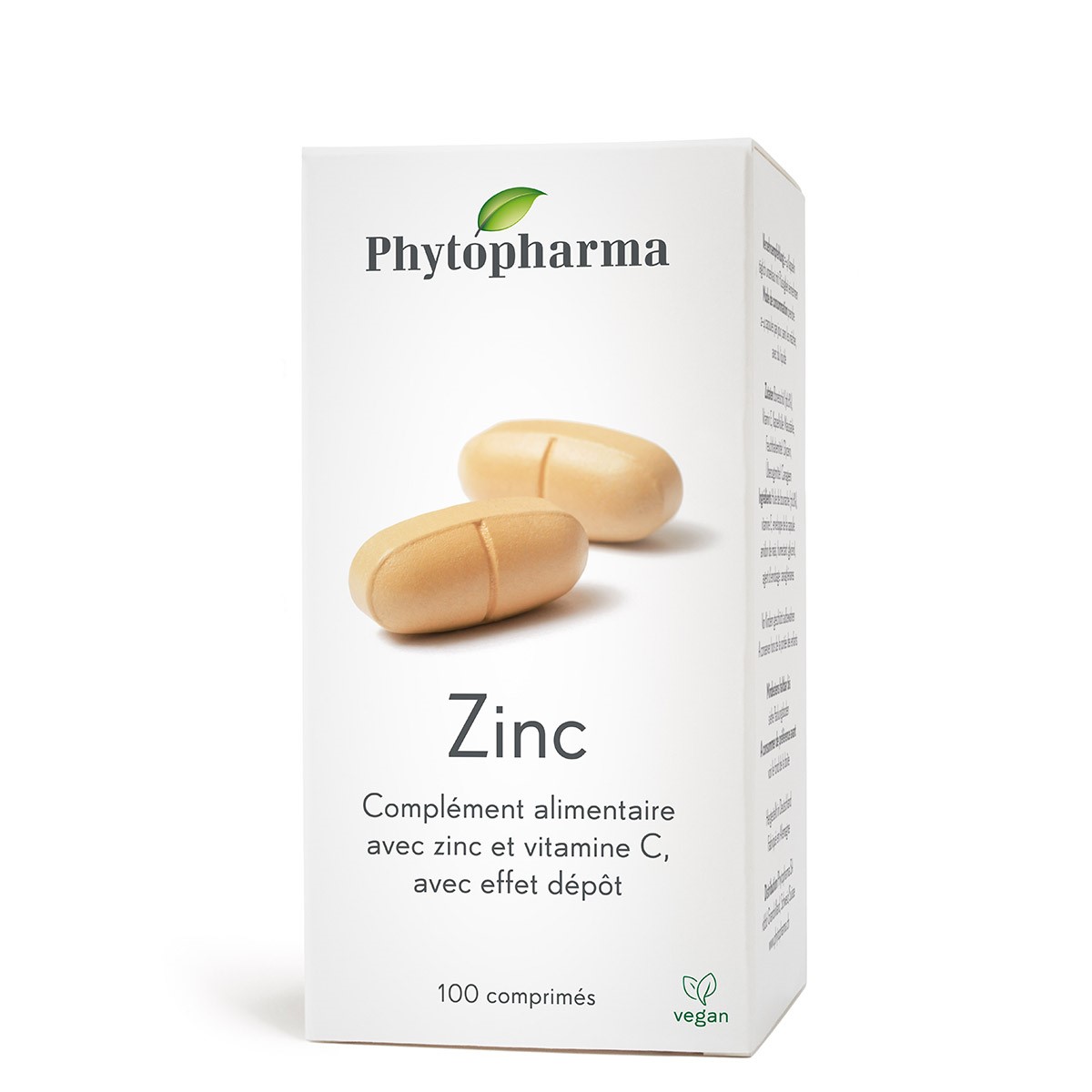 Zinc + Vitamine C, Phytopharma, 100 comprimés