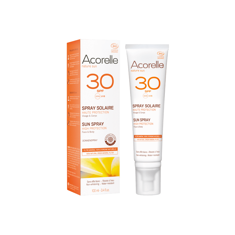 Acorelle Spray solaire BIO, SPF30, 100ml
