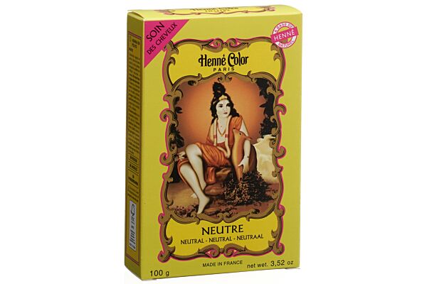 Henné Color Paris, Soin des Cheveux, Poudre Neutre 100g