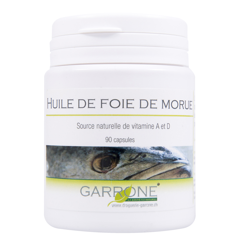 Huile de foie de Morue, 60 gélules