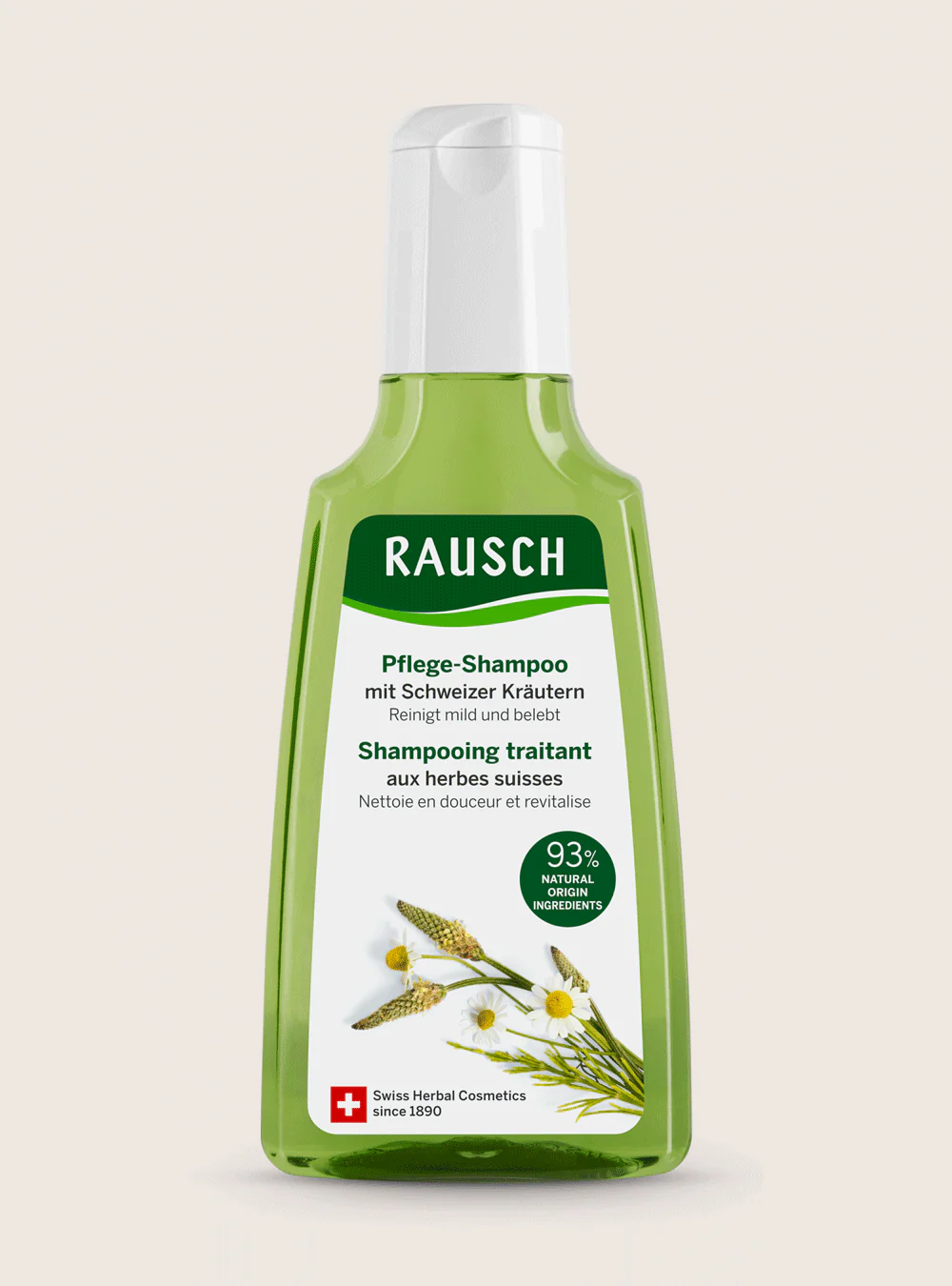 Rausch, Shampooing traitant aux herbes suisses, 200ml
