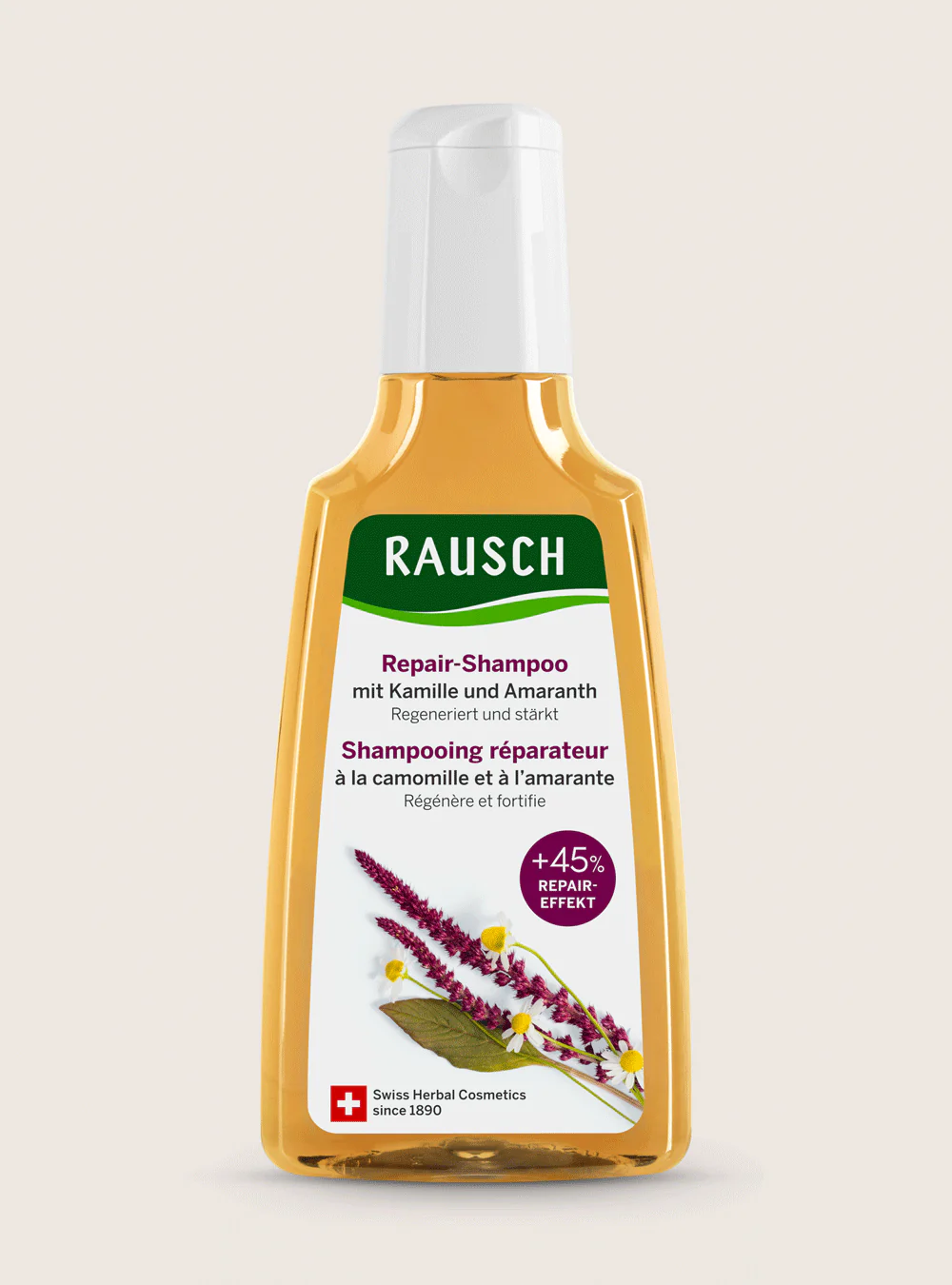 Rausch, Shampooing réparateur à la camomille et à l’amarante, 200ml