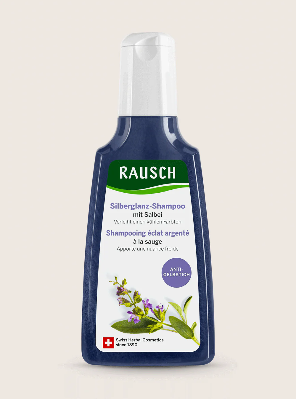 Rausch, Shampooing éclat argenté à la sauge, 200ml