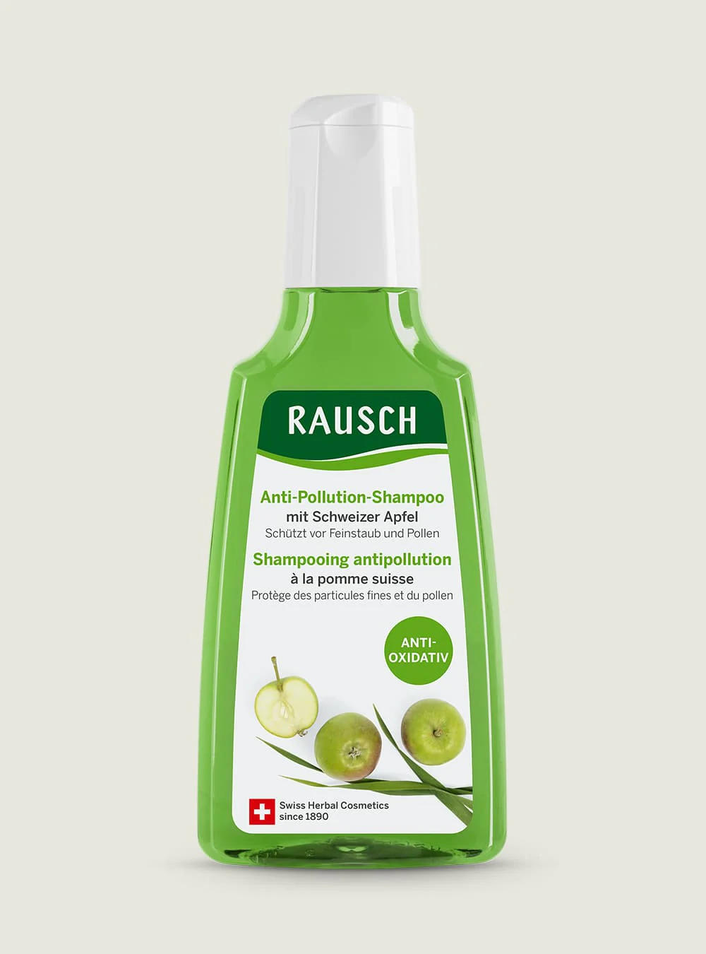 Rausch, Shampooing antipollution à la pomme Suisse, 200ml