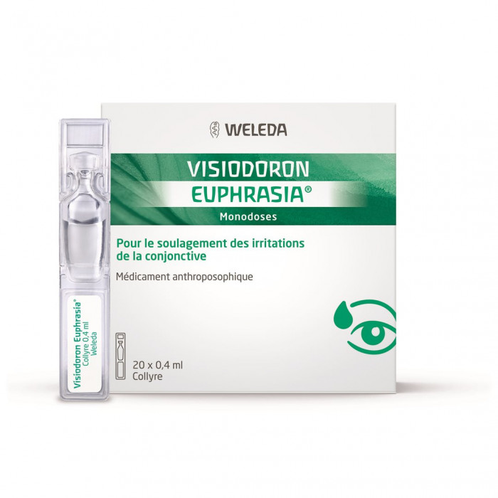 WELEDA, Visiodoron Euphrasia, Monodoses (20x 0.4ml) ou gouttes 10ml