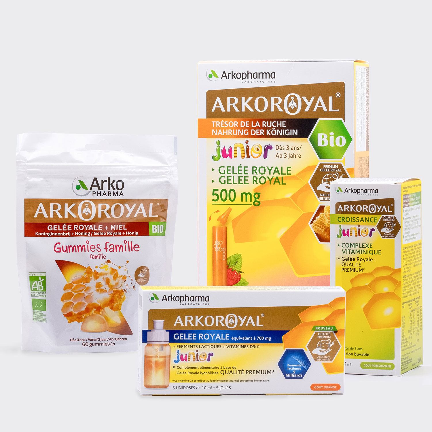 ARKOROYAL Gelée Royale, la gamme pour enfant d'Arkopharma