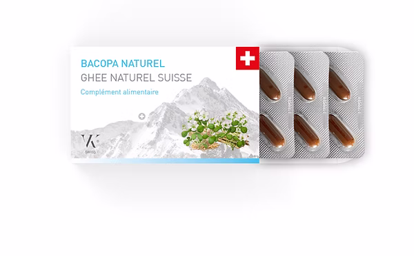 VK Suisse, Bacopa + Ghee, 30 gélules