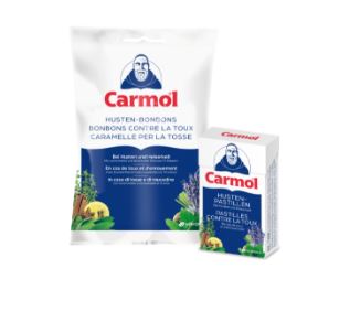 Carmol, Pastilles contre la toux 45g, sans sucre Verfora