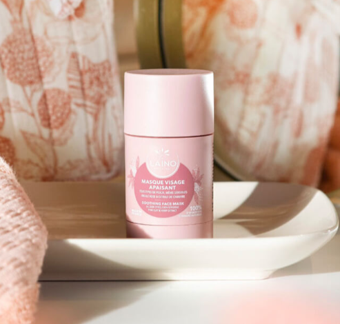 Laino, Masque Stick Visage Apaisant, Argile Rose 65g