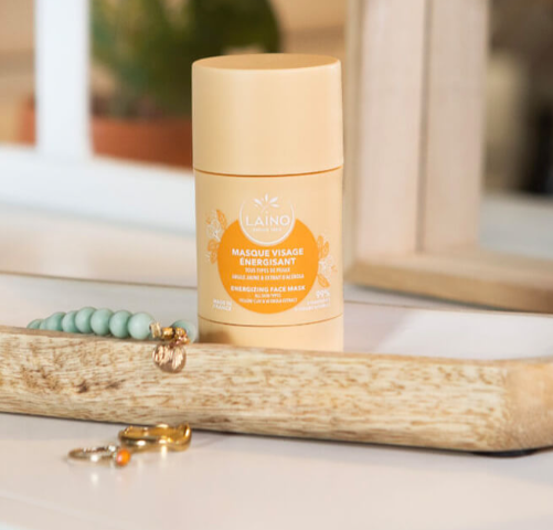 Laino, Masque Stick Visage Energisant, Argile Jaune 65g