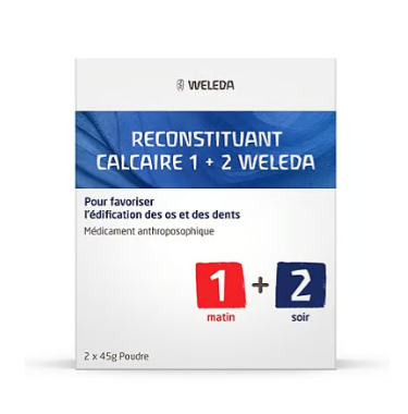 Weleda, Reconstituant Calcaire 1+2, 2x 45g Poudre