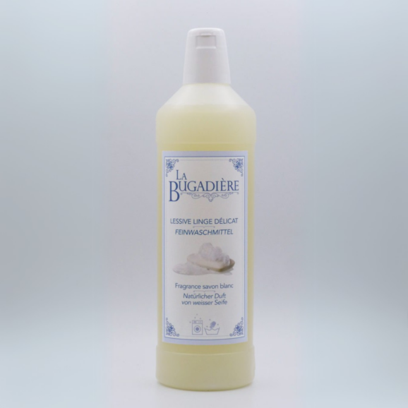 La Bugadière, Lessive linge délicat, Fragrance savon blanc , 1 litre
