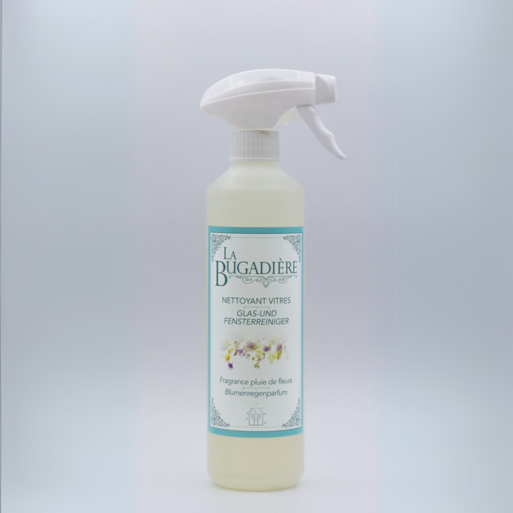 La Bugadière, Nettoyant vitres, Fragrance pluie des fleurs, 500 ml