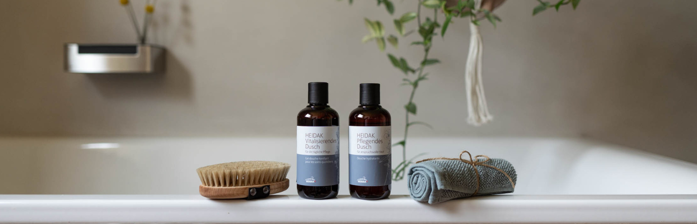 Gels douche aux plantes HEIDAK, 250 ml ou 500 ml