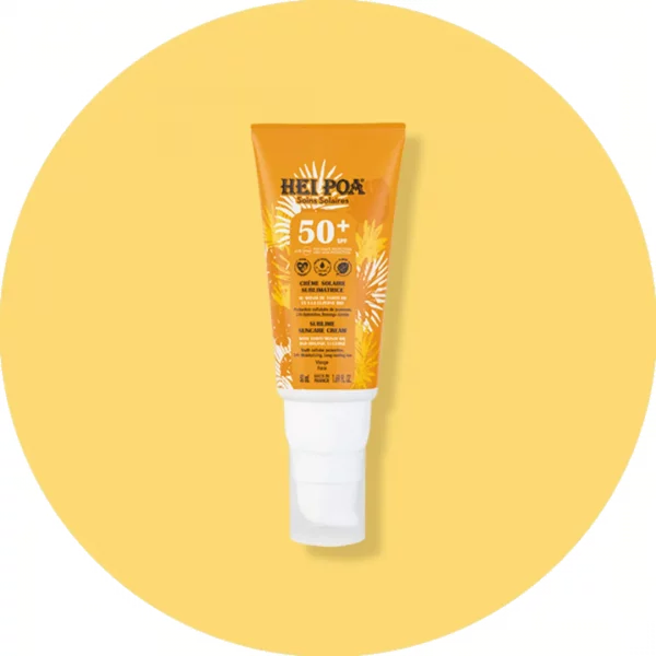 Hei Poa Crème Solaire Visage SPF 50+, 50ml