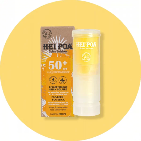 Hei Poa, Recharge Stick Visage 50 SPF, 15g