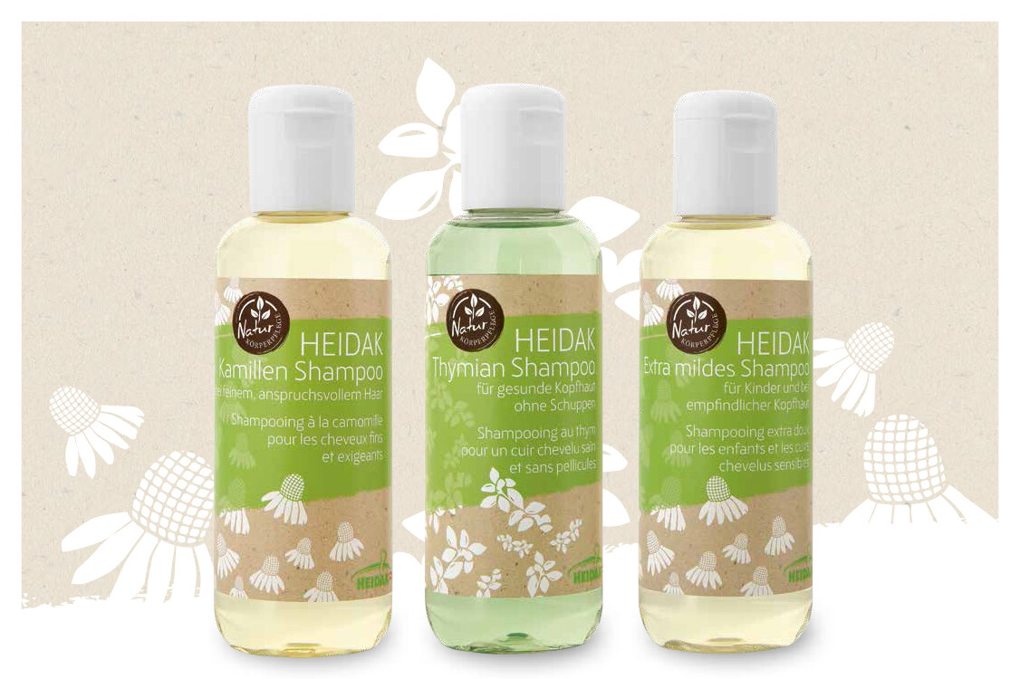 HEIDAK shampoings (rechargeables) et après-shampoing, 250 ml