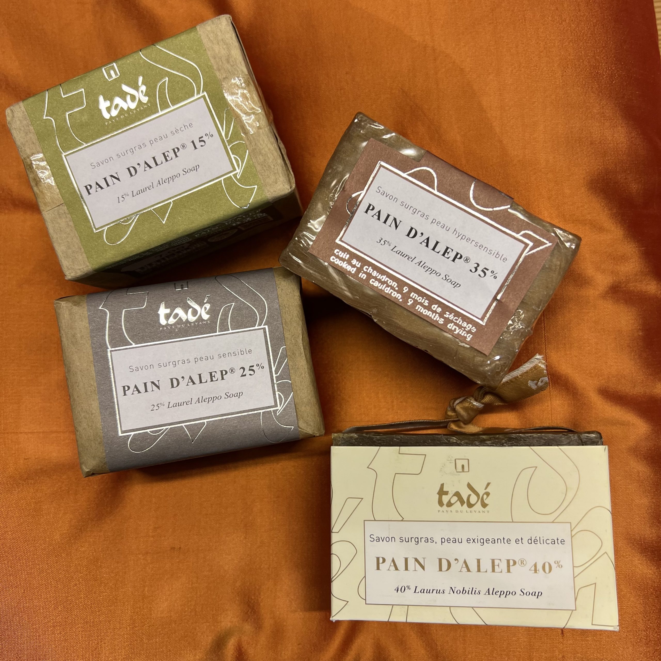 Véritables savons d'Alep®, 15%, 25%, 35%, 40%