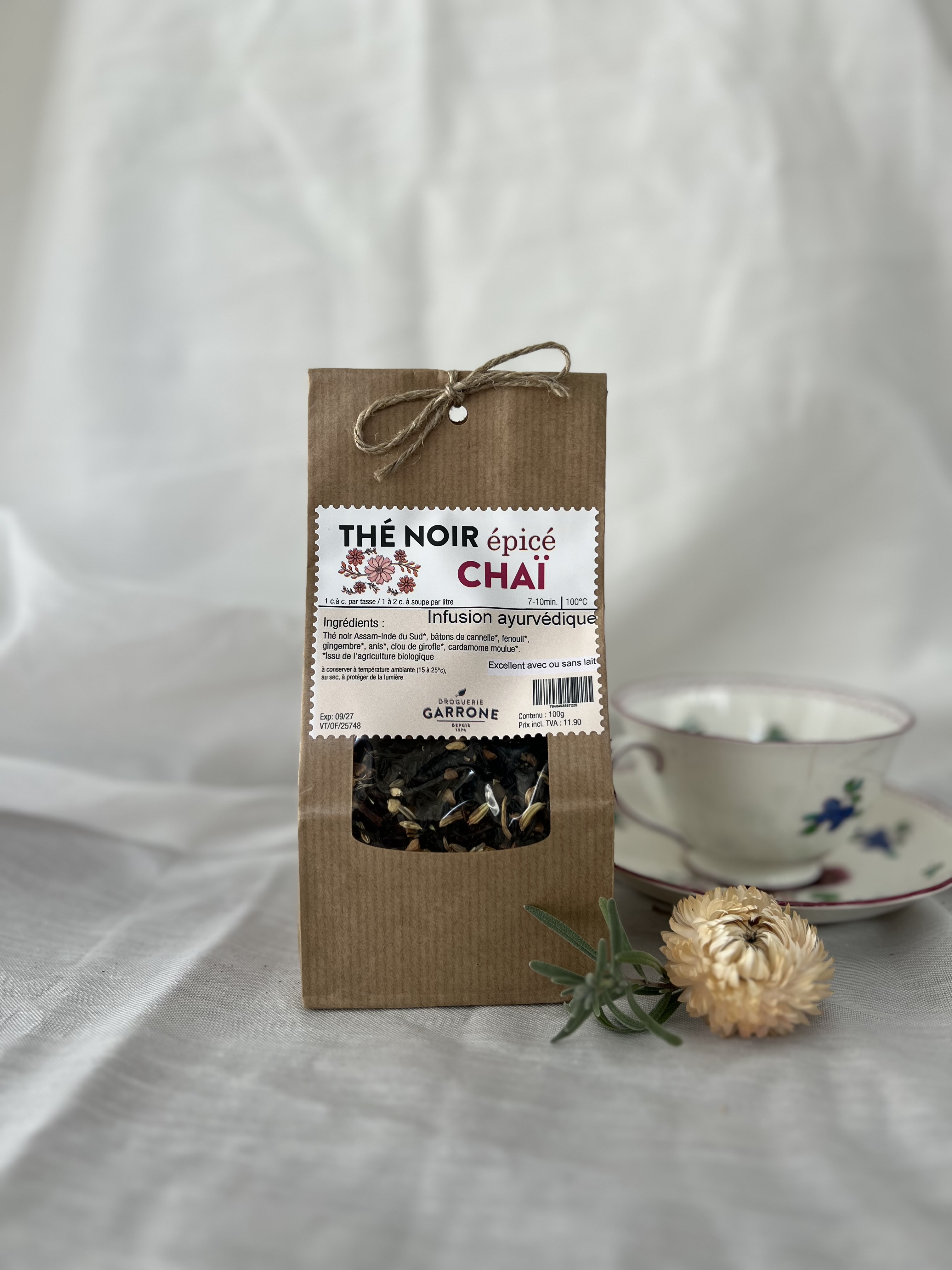 Chaï Thé noir aux épices, 100gr