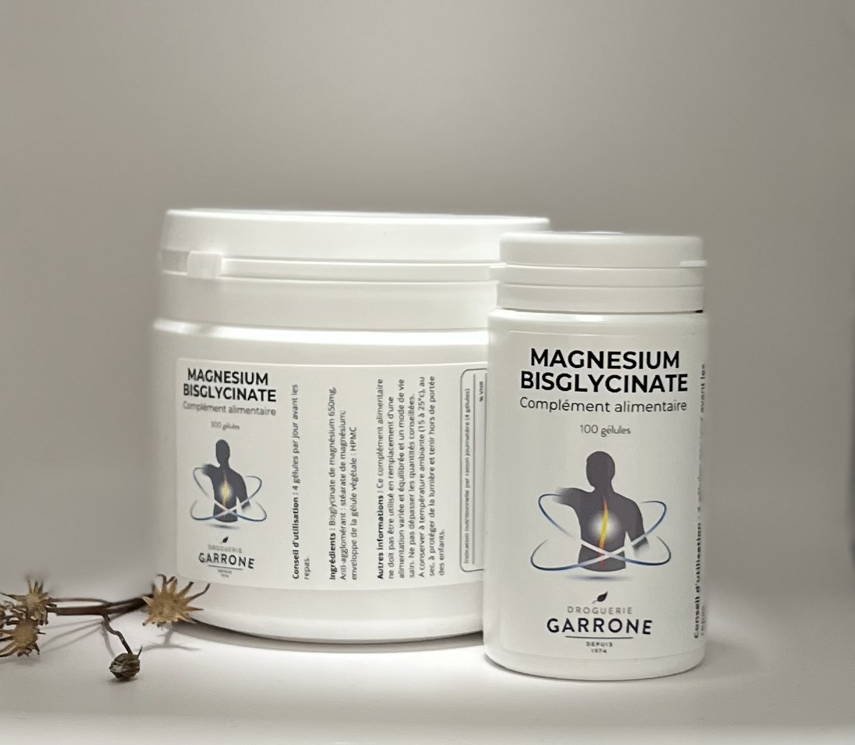 Magnesium bisglycinate, 300 gélules