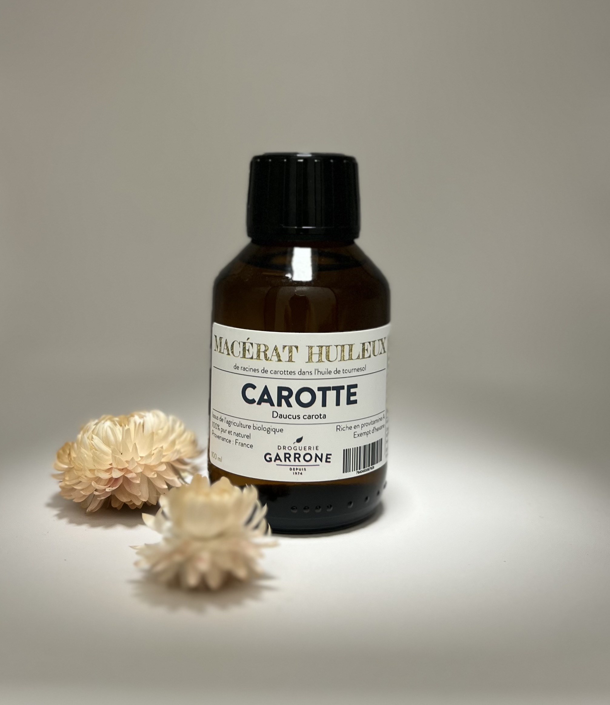 Macérât huileux de Carotte, 100ml