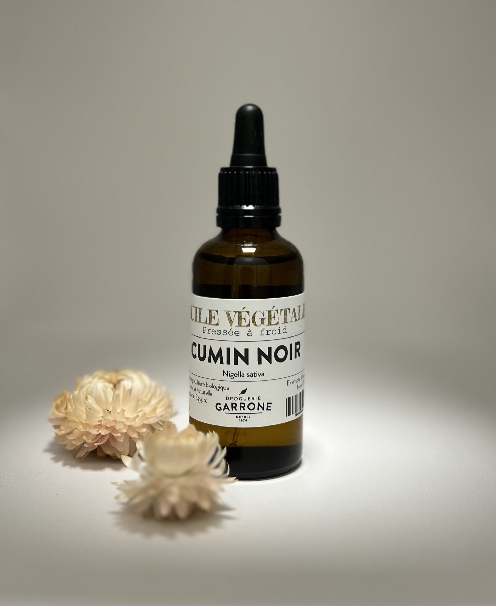 Huile végétale de Nigelle (Cumin Noir), 50ml