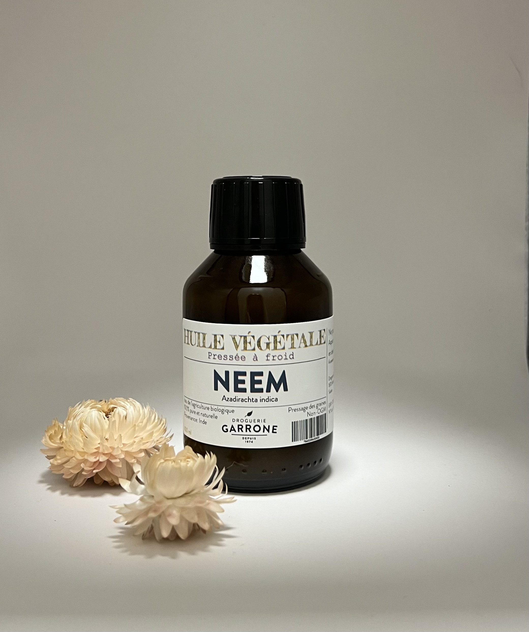 Huile végétale de Neem (Azadirachta indica), 100ml