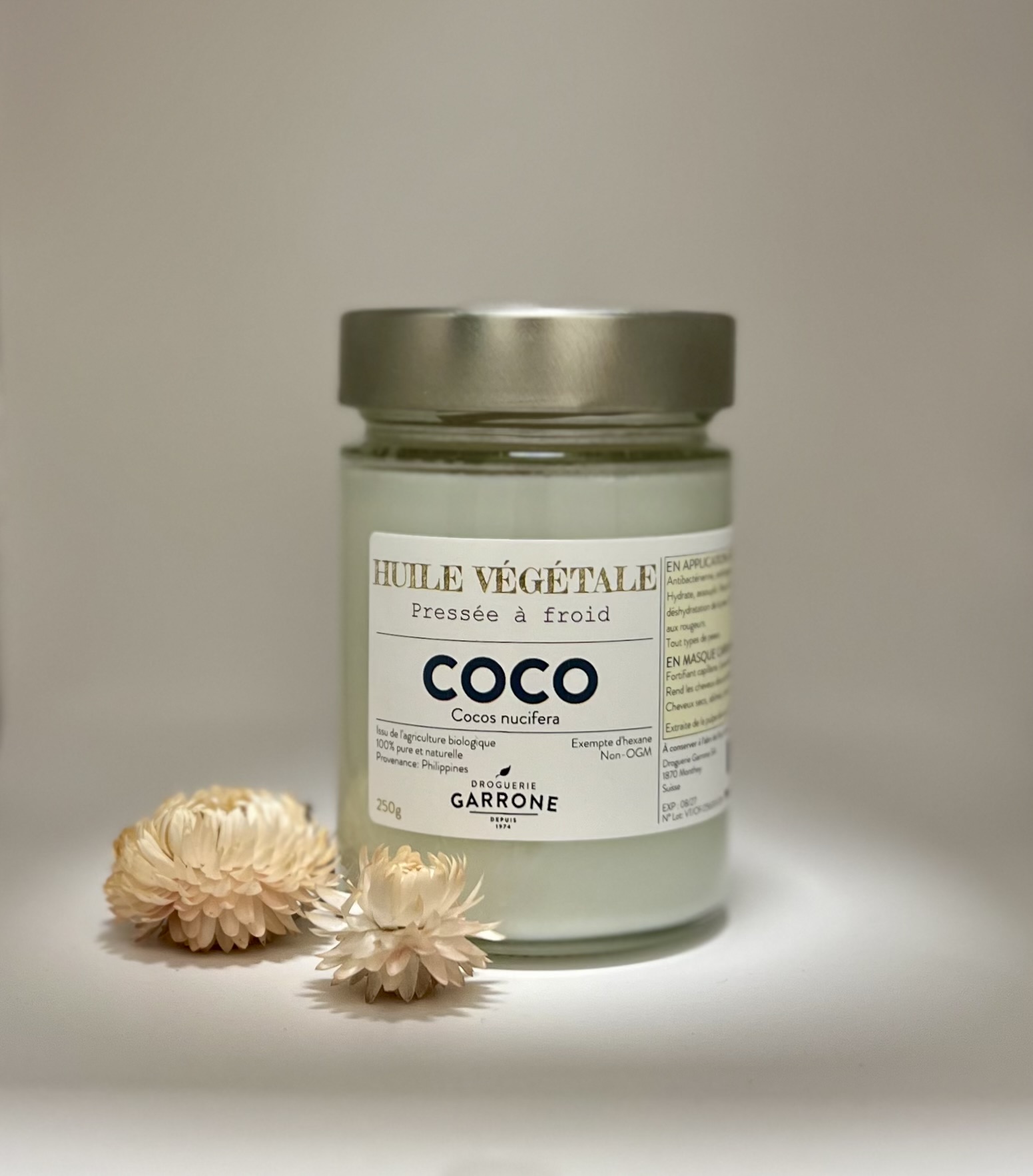 Huile végétale de Coco 250gr