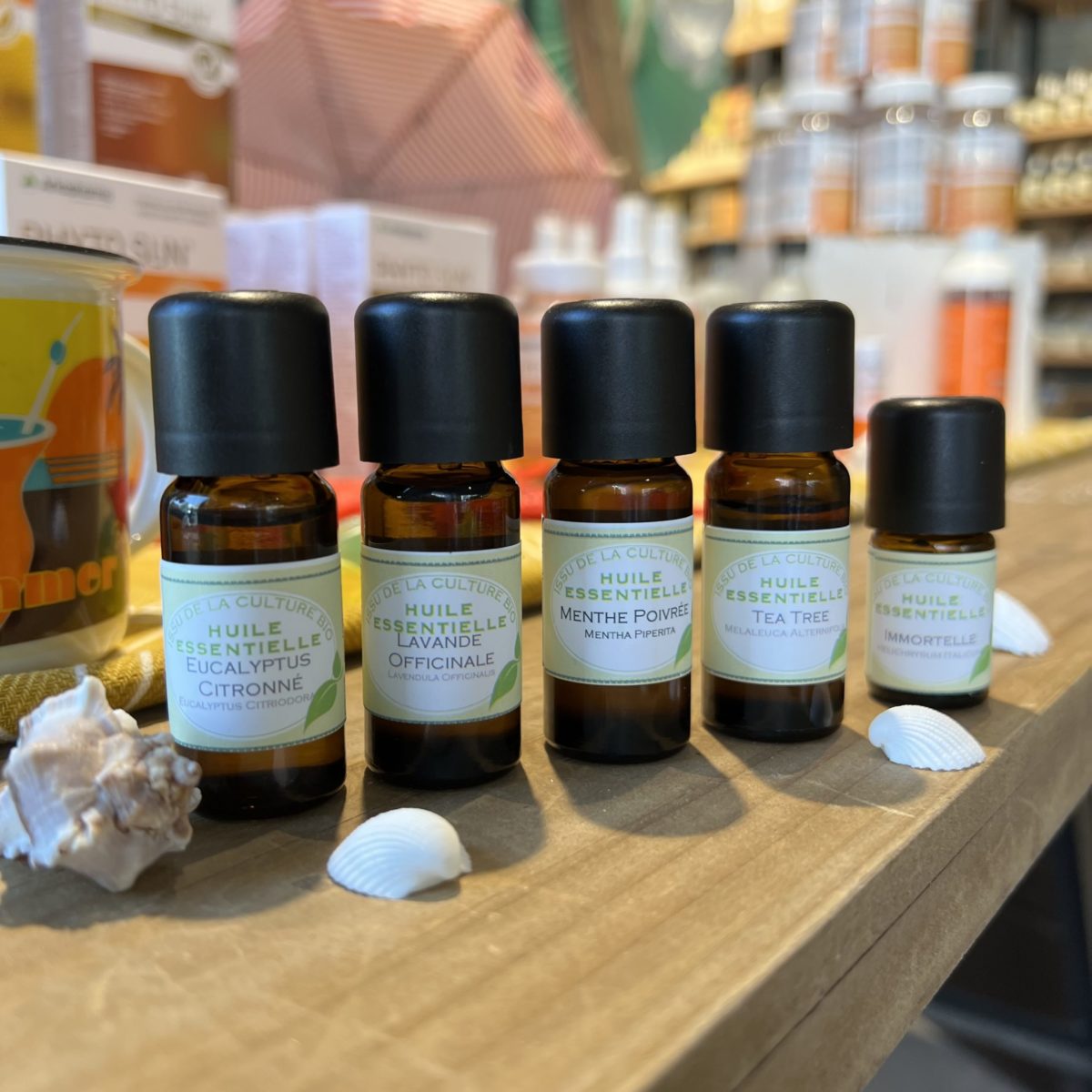 Pack d'huiles essentielles pour la trousse de voyage et les maux d'été, 5 HE bio, 10% rabais