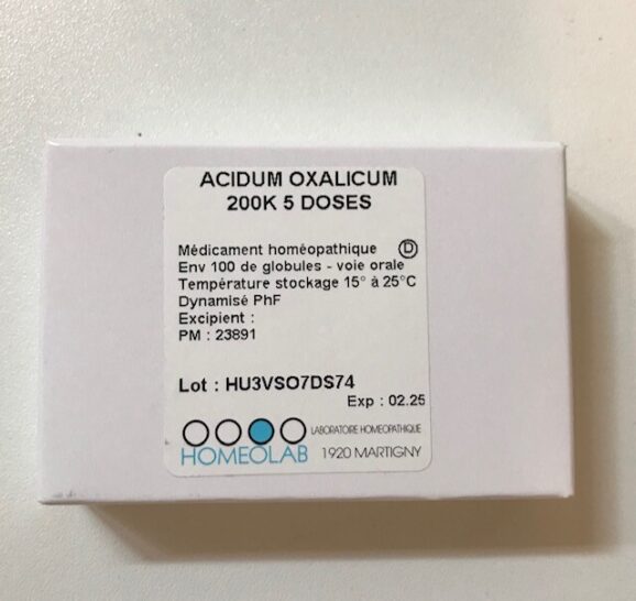 Homéopathie Set Acidum oxalicum 200K