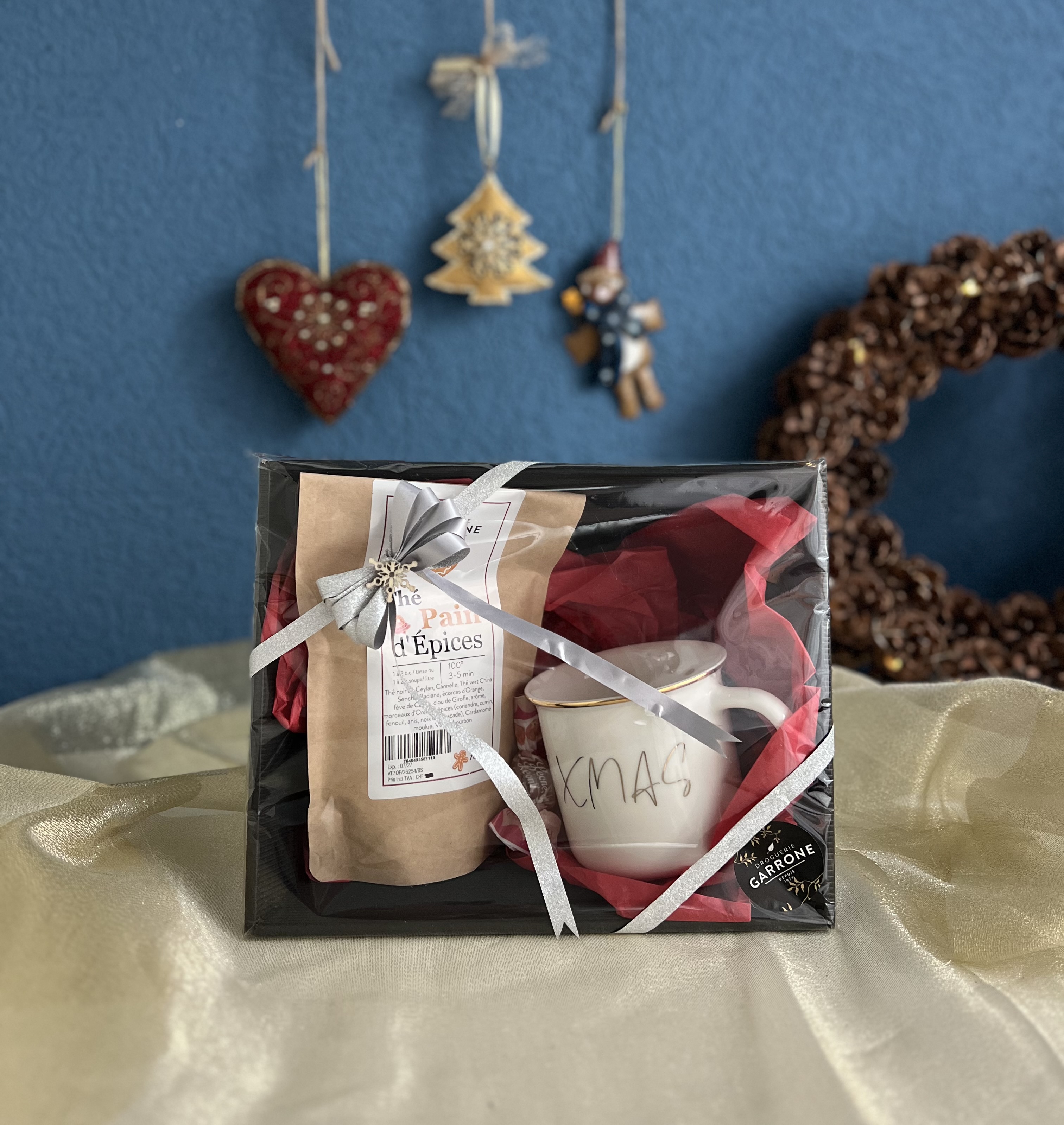 Coffret cadeau Thé Pain d'Epices & Tasse blanche XMAS