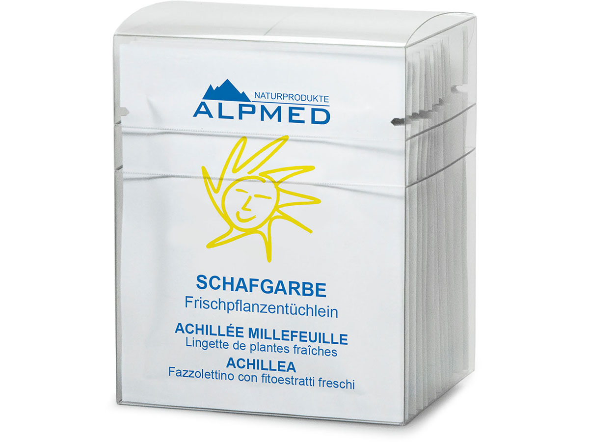 Alpmed, Lingettes de plantes fraîches, Achillée Millefeuille 13 pièces