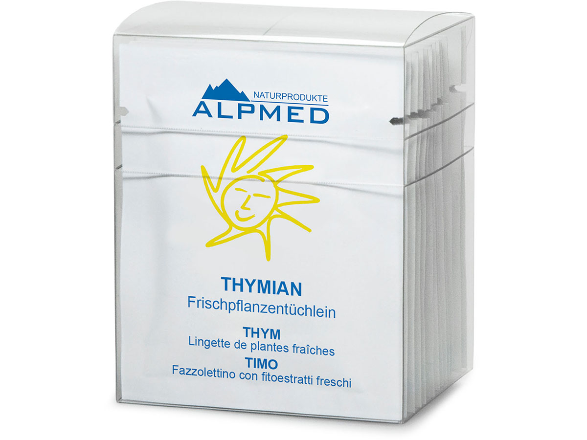 Alpmed, Lingettes de plantes fraîches, Thym 13 pièces