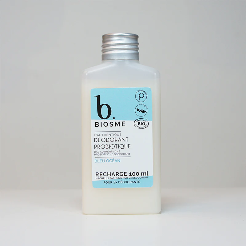 BIOSME Déodorant roll on naturel rechargeable Bleu Océan 50 ml ou la recharge de 100 ml – Image 3