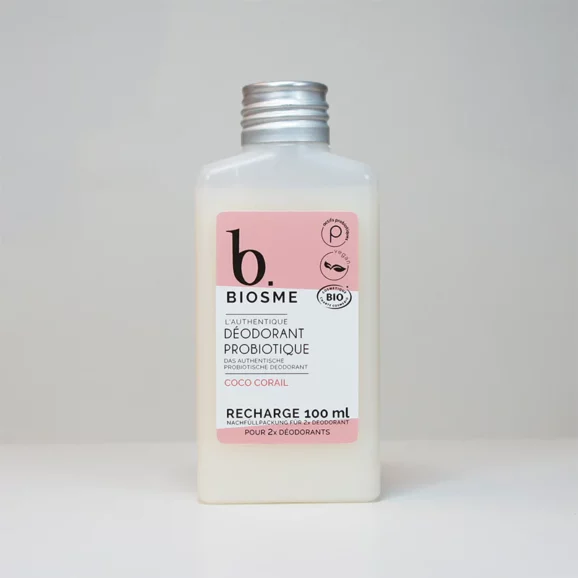 BIOSME Déodorant roll on naturel rechargeable Coco Corail 50 ml ou la recharge de 100 ml – Image 3