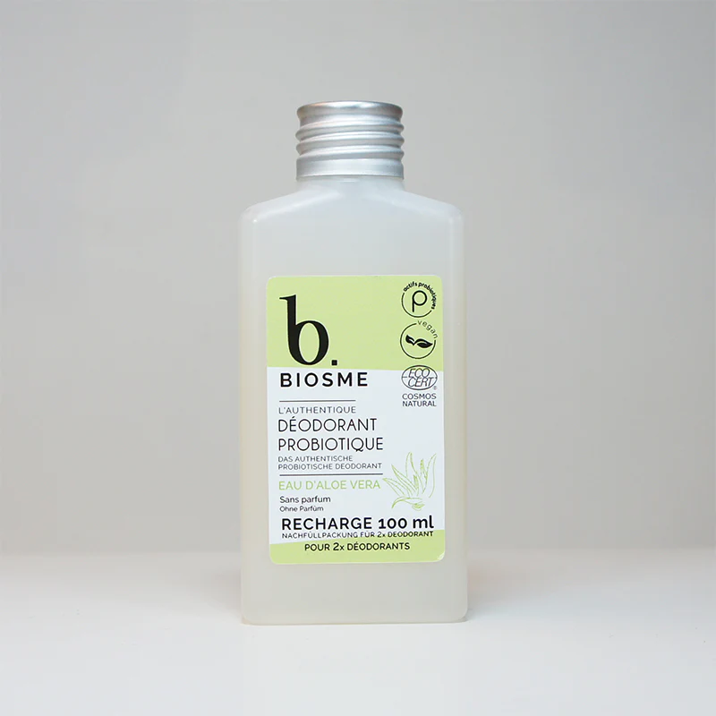 BIOSME Déodorant roll on naturel rechargeable Eau d'Aloe Vera 50 ml ou la recharge de 80 ml – Image 3