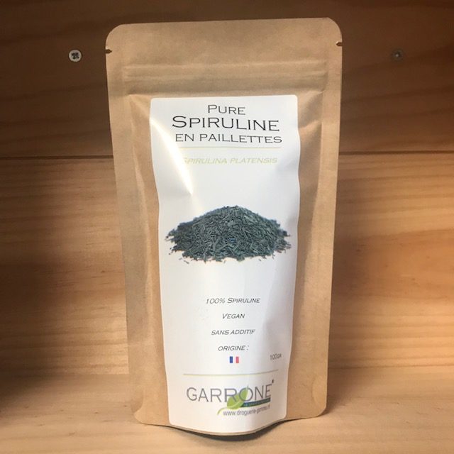 Pure Spiruline en paillettes, origine France, 100 g