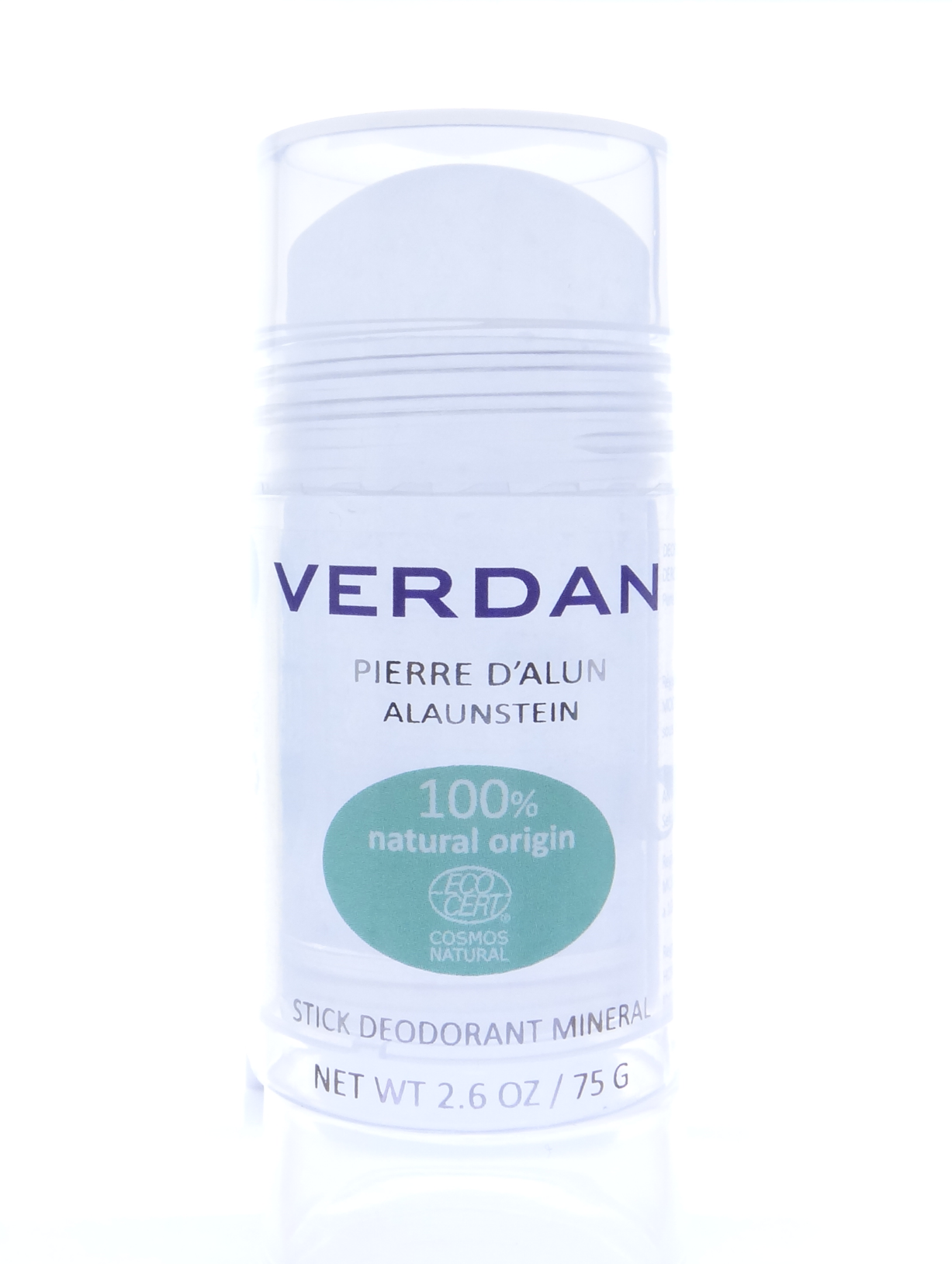 VERDAN Pierre d'alun Déo stick Ecocert 100 g (fait en Suisse)