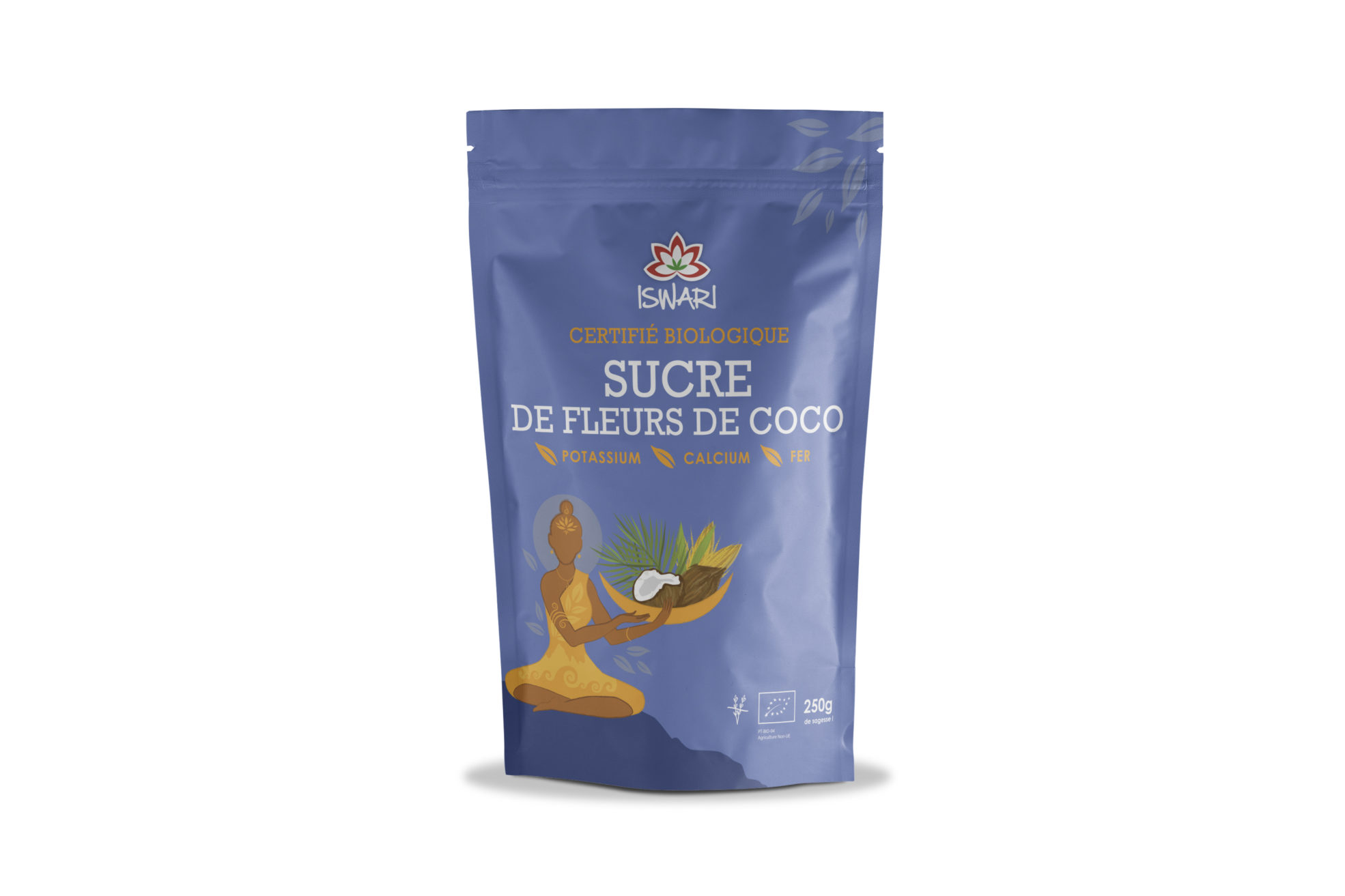 Iswari Sucre de Fleurs de Coco en poudre BIO, 250gr