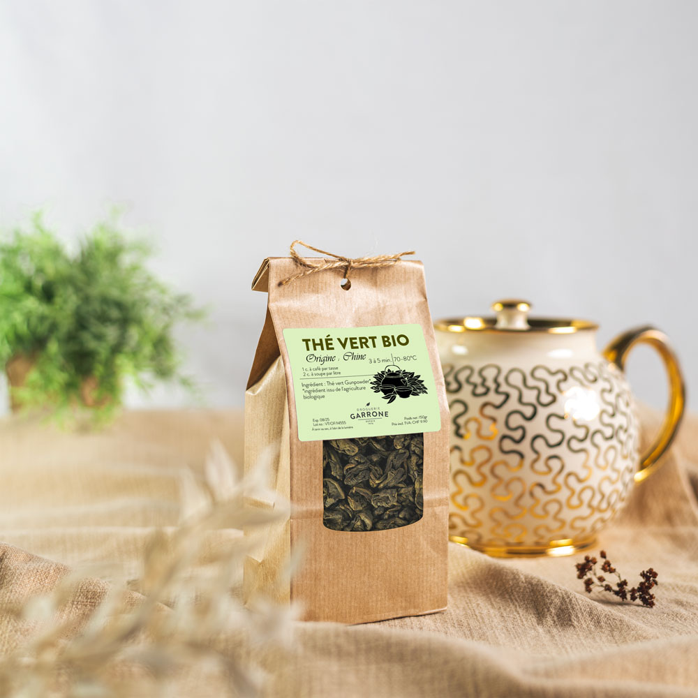 Thé vert Gunpowder, 150 gr