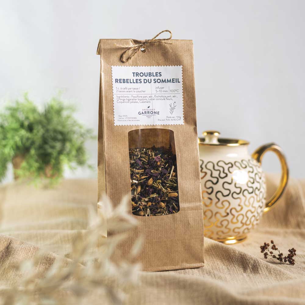 Tisane Troubles rebelles du Sommeil, 100gr