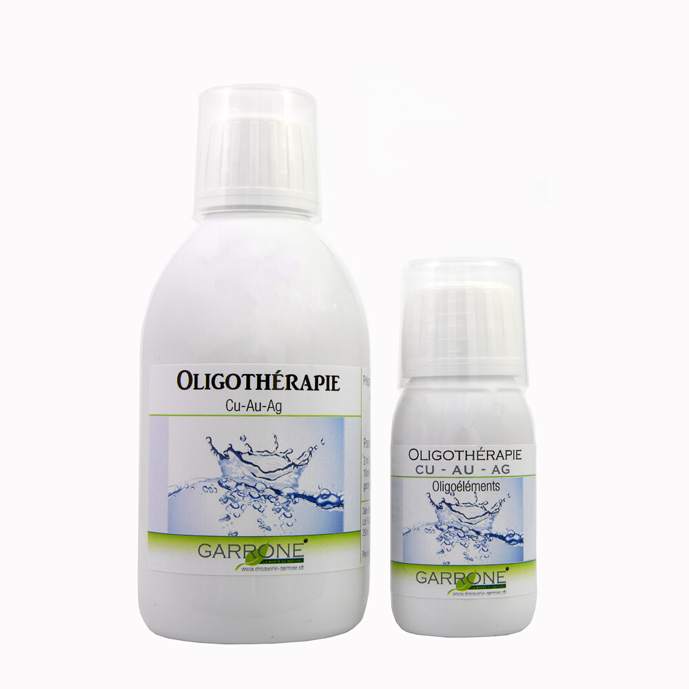 Oligo Cuivre-Or-Argent, 60ml ou 250ml – Droguerie Garrone