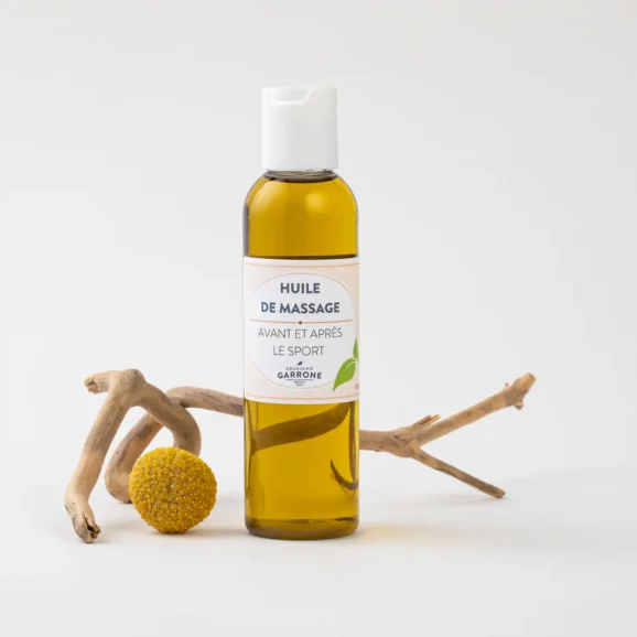 Huile de Massage AVANT ET APRES LE SPORT, 160ml, 500ml et 1000ml