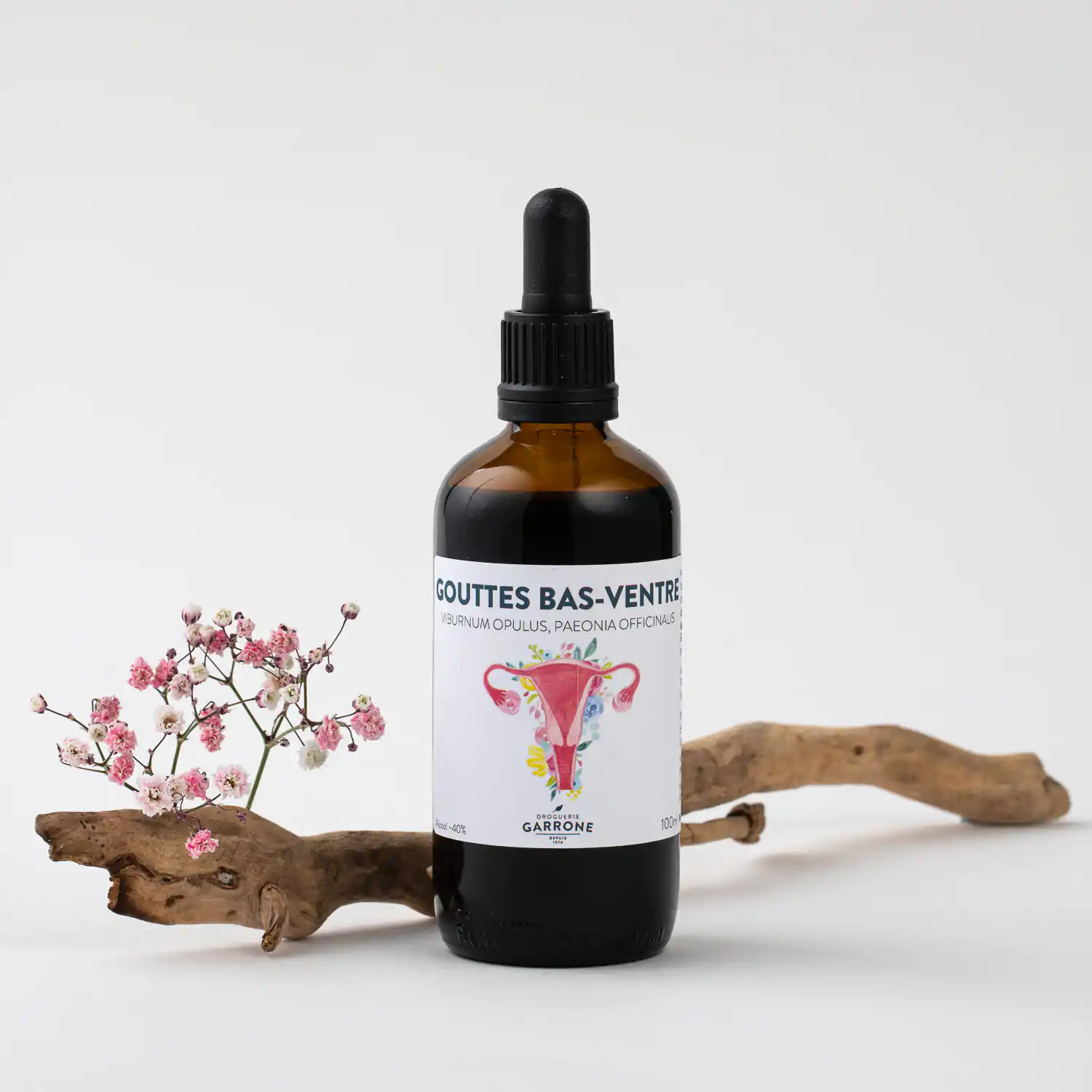 Gouttes Bas-Ventre, teintures-mères, 100ml