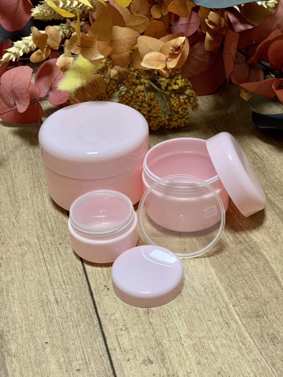Boîtes en plastique pour cosmétiques, rose, vert ou jaune, à partir de 20ml – Image 2