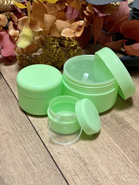 Boîtes en plastique pour cosmétiques, rose, vert ou jaune, à partir de 20ml – Image 3