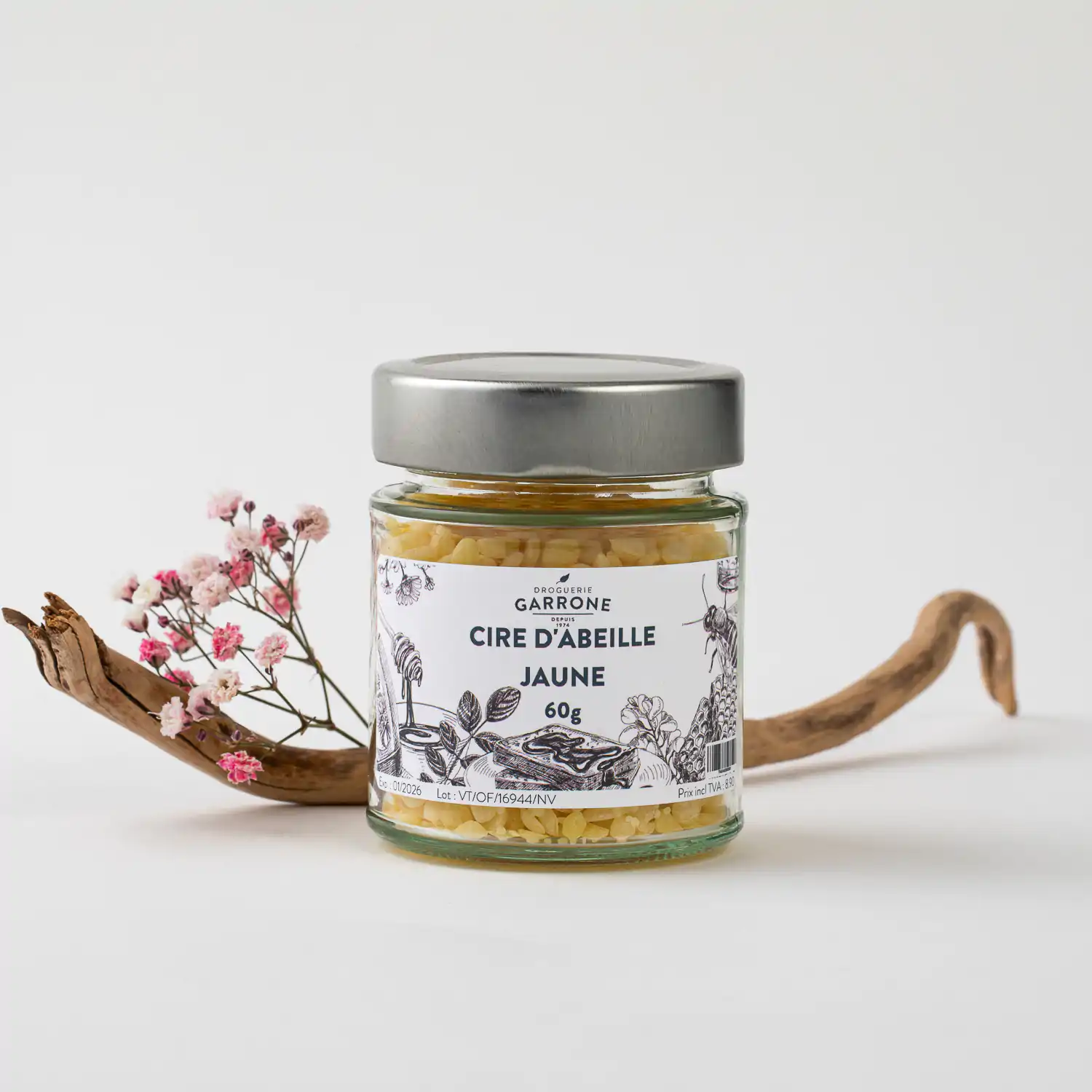 Cire d'abeille jaune, dès 60gr