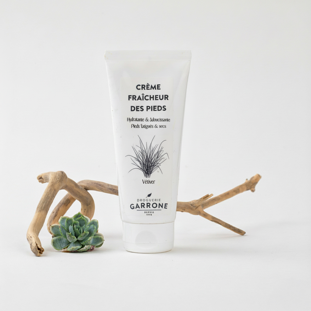 Crème Fraîcheur des Pieds, senteur Vétiver-Cyprès, 90g