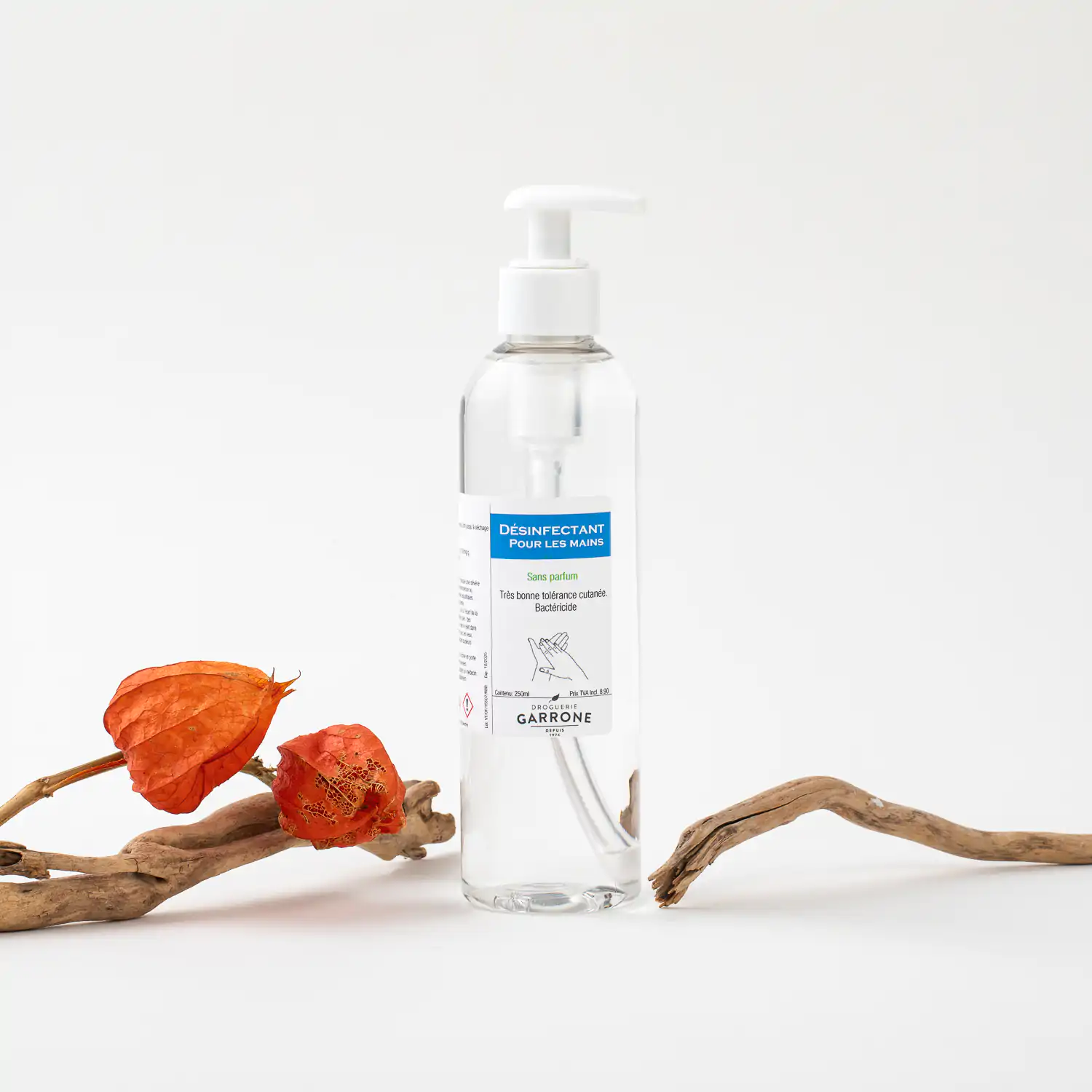 Désinfectant pour les mains liquide, à base d'alcool, 250 ou 500ml