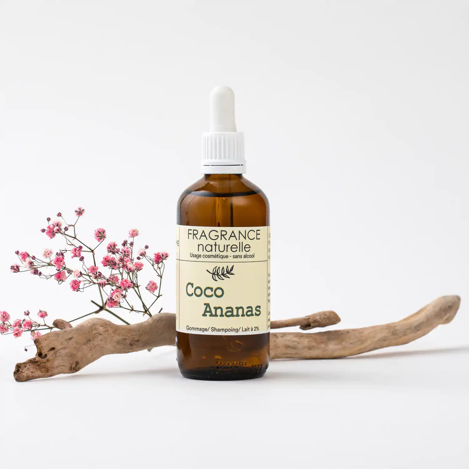 Fragrance, parfum cosmétique Coco Ananas 100% naturel en flacon de 20ml ou 100ml